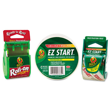 Duck® Ez Start Premium Packaging Tape With Dispenser, 1.5" Core, 1.88" X 22.2 Yds, Clear freeshipping - TVN Wholesale